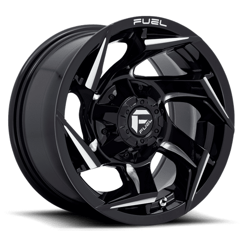 Fuel D753 Reaction 15X8 5X139.7 -18Et 106.1Cb Gloss Black Milled Wheel ...