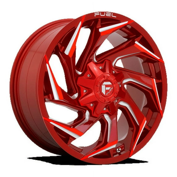Fuel D754 Reaction 20X9 8X165.1 20Et 106.1Cb Candy Red Milled Wheel