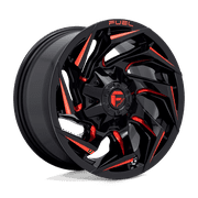 Fuel D755 Reaction 20X9 5X114.3/5X127 1Et 78.1Cb Gloss Black Milled With Red Tint Wheel