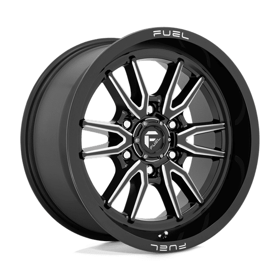 Fuel D761 Clash 18X9 6X120 1Et 87.1Cb Gloss Black Milled Wheel
