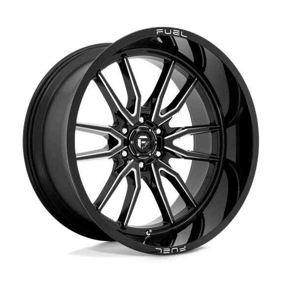Fuel D761 Clash 24X12 6X139.7 -44Et 106.1Cb Gloss Black Milled Wheel