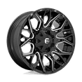 thumbnail image 1 of Fuel D769 Twitch 20X10 5X114.3/5X127 -18Et 124.3Cb Glossy Black Milled Wheel, 1 of 3