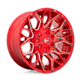 thumbnail image 1 of Fuel D771 Twitch 20X9 8X180 1Et 124.3Cb Candy Red Milled Wheel, 1 of 3