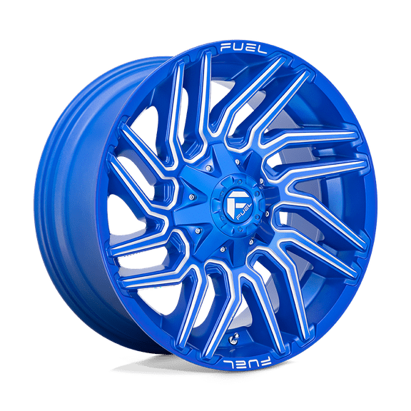 Fuel D774 Typhoon 20X10 8X180 -18Et 110.2Cb Anodized Blue Milled Wheel