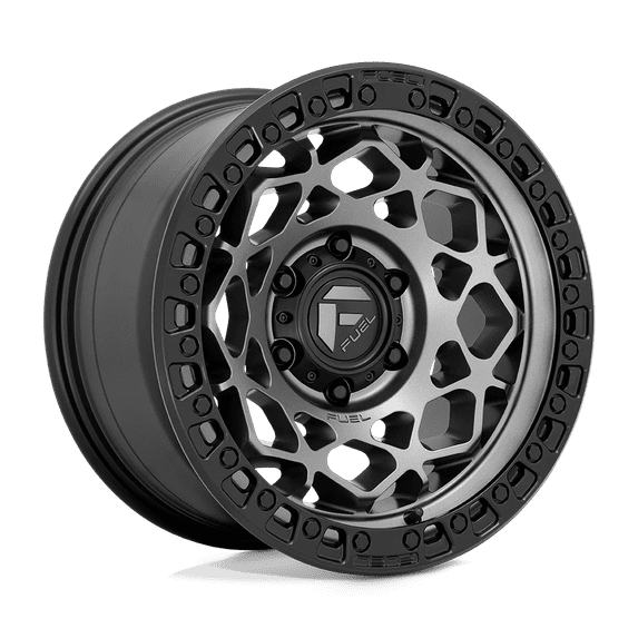 Fuel D784 Unit 17X9 6X135 1Et 125.1Cb Gunmetal With Matte Black Ring Wheel