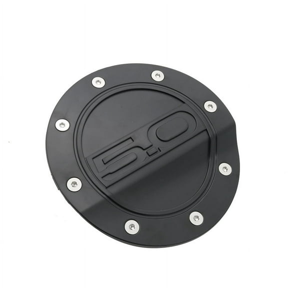 Fuel Filler Door Cover Gas Tank Cap Trim Black Compatible for Mustang GT 5.0 2015-2018