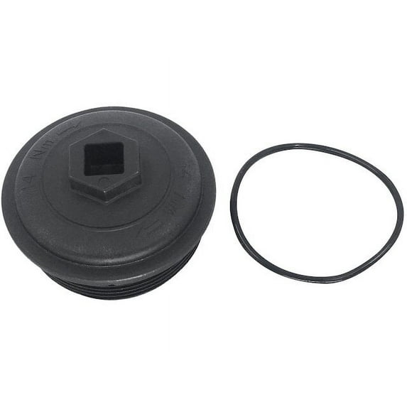 Fuel Filter Cap - Compatible with 2003 - 2007 Ford F-250 Super Duty 6.0L V8 - Replacement