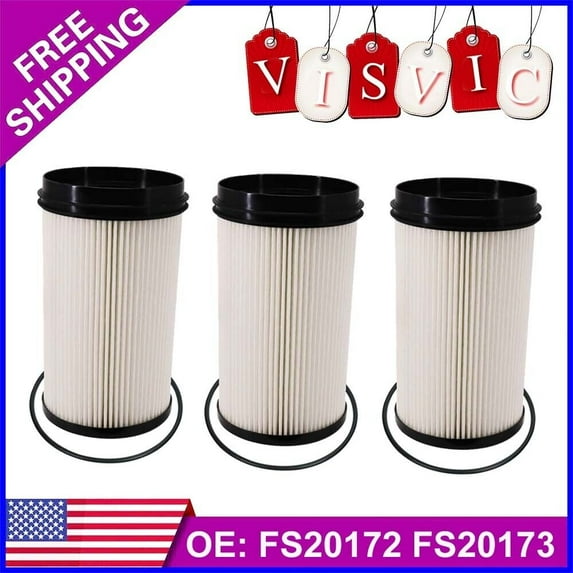 Fuel Filter FS20172 For Peterbilt 367 389 587 Replace K37-1029 (3 Pack)