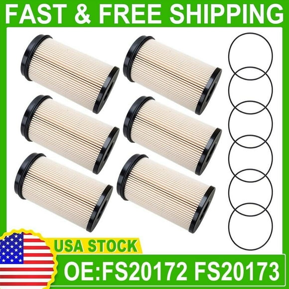 Fuel Filter FS20172 For Peterbilt 367 389 587 Replace K37-1029 (6 Pack)