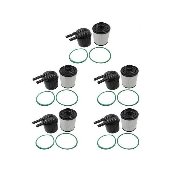 Fuel Filter Kit - Compatible with 2011 - 2016 Ford F-350 Super Duty 6.7L V8 Turbocharged Diesel 2012 2013 2014 2015