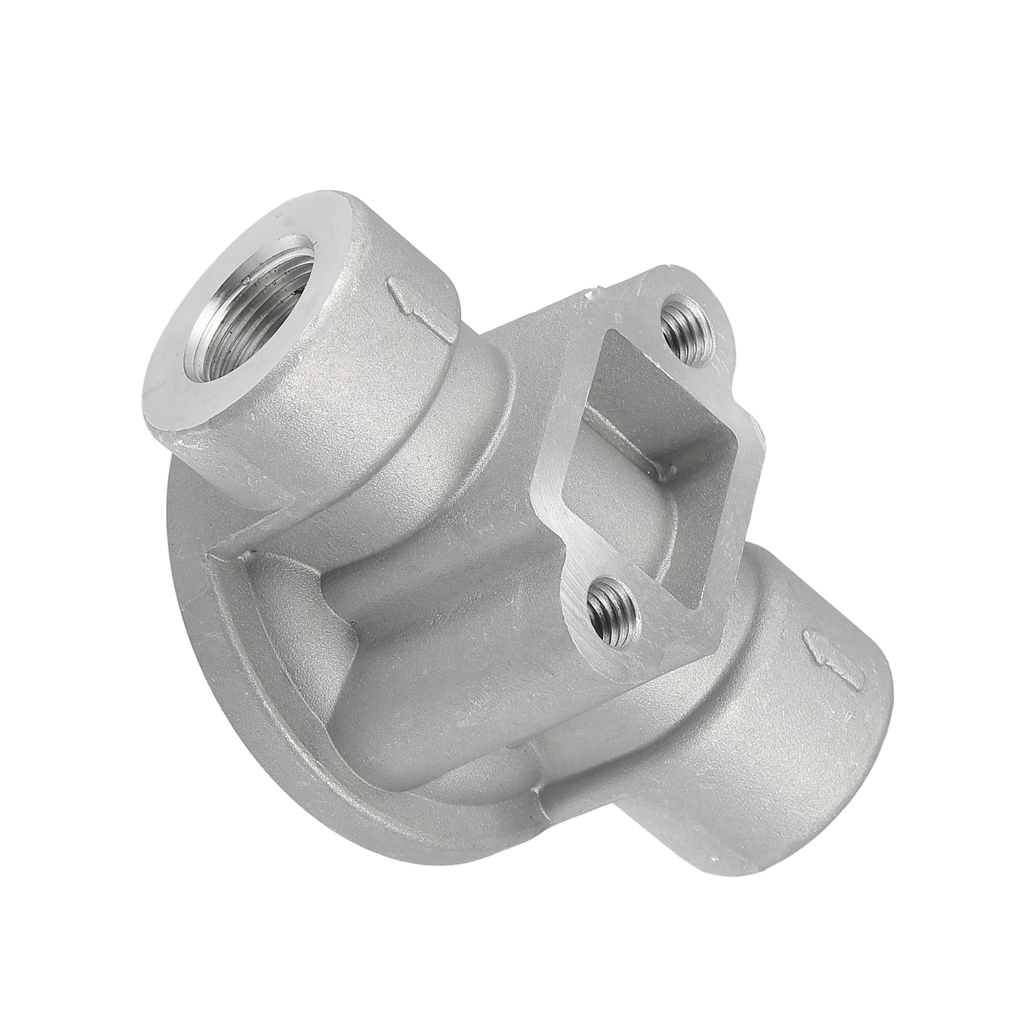 Fuel Filter Remote Mounting Base Tank Filter Base Metal Silver Tone for