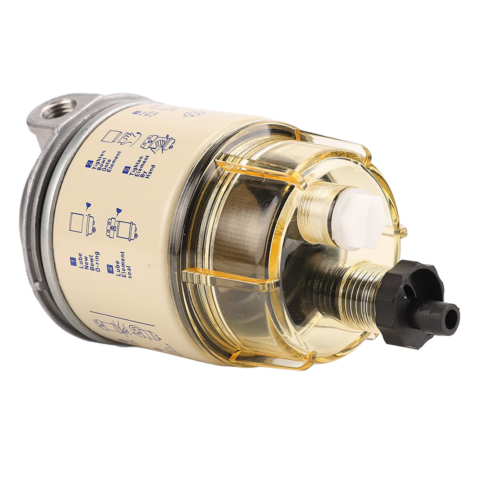 Fuel Filter Water Separator, 2 Holes Water Separating Fuel Filter