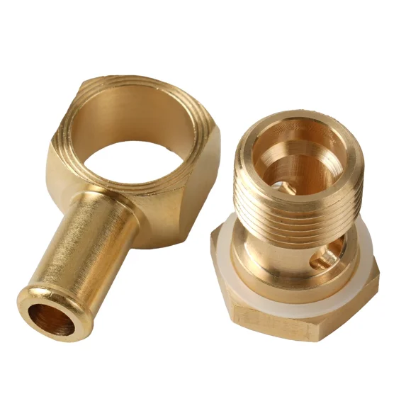 Fuel Fitting 3/8 Inch Inlet, Compatible with Square-Bore Carburetors, Universal Fuel Line Adapter Fitting for Automotive Applications Banjo