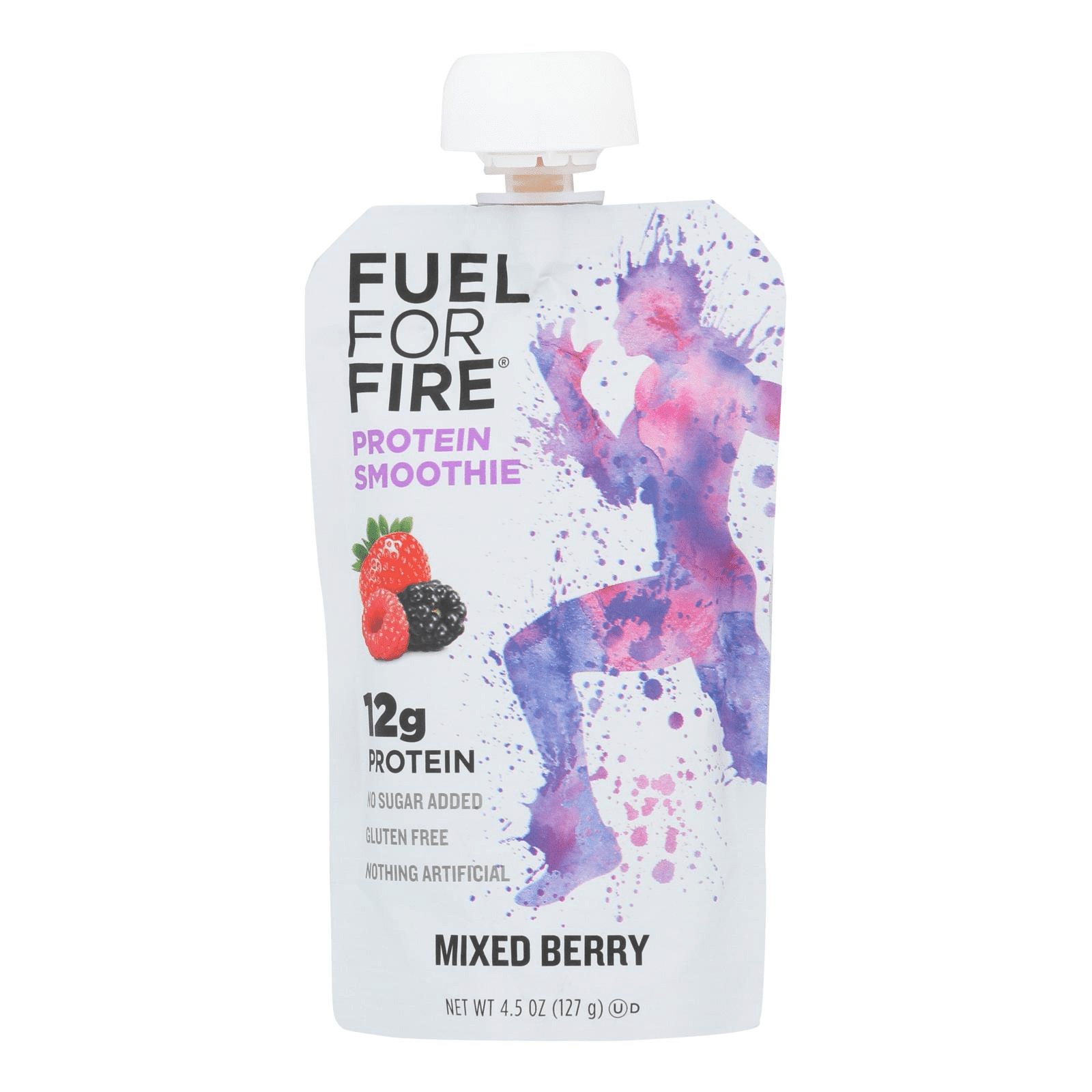 Fuel For Fire Mixed Berry Protein Smoothie, 6Pack 4.5 oz. Pouches