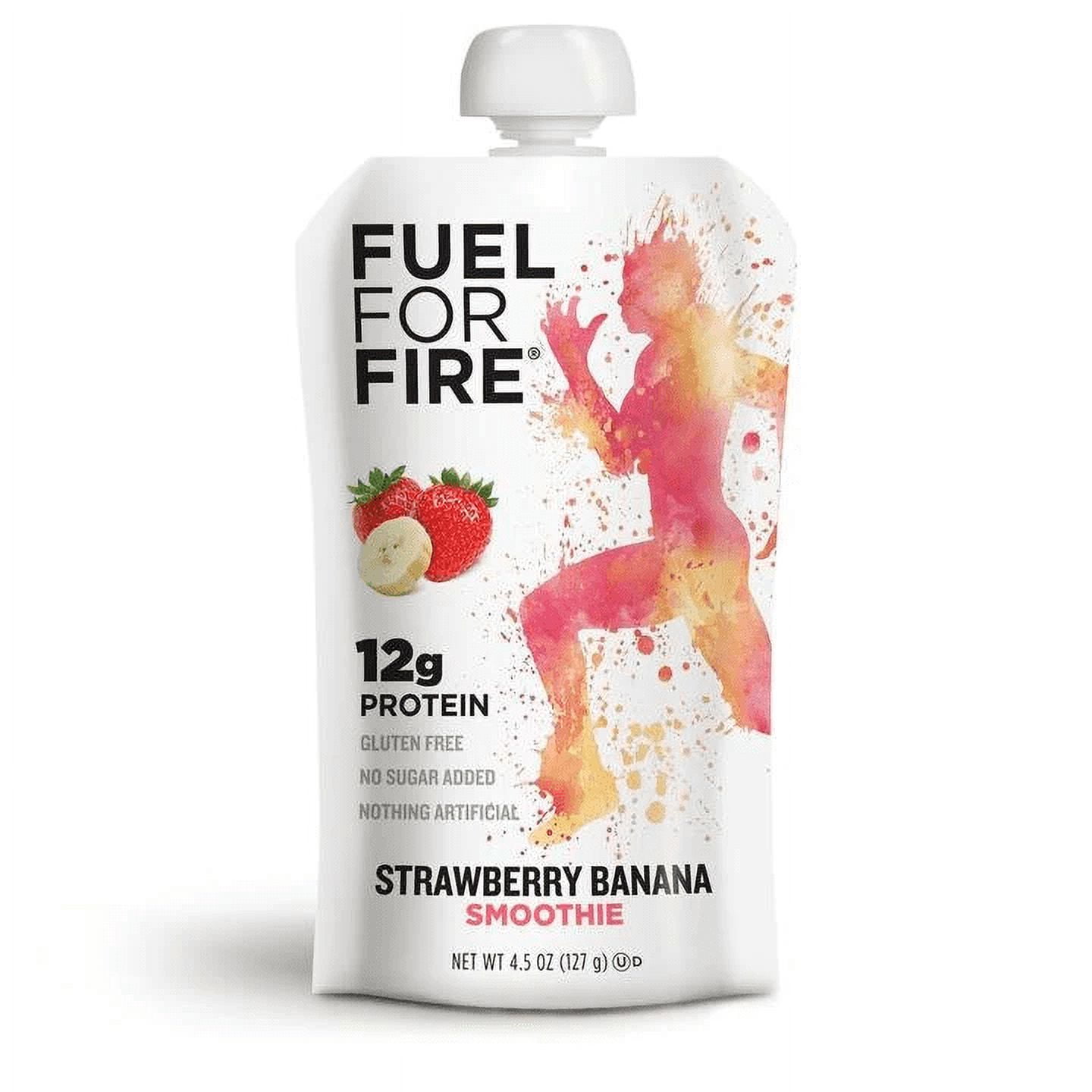 Fuel For Fire Strawberry Banana Protein Smoothie, 6Pack 4.5 oz