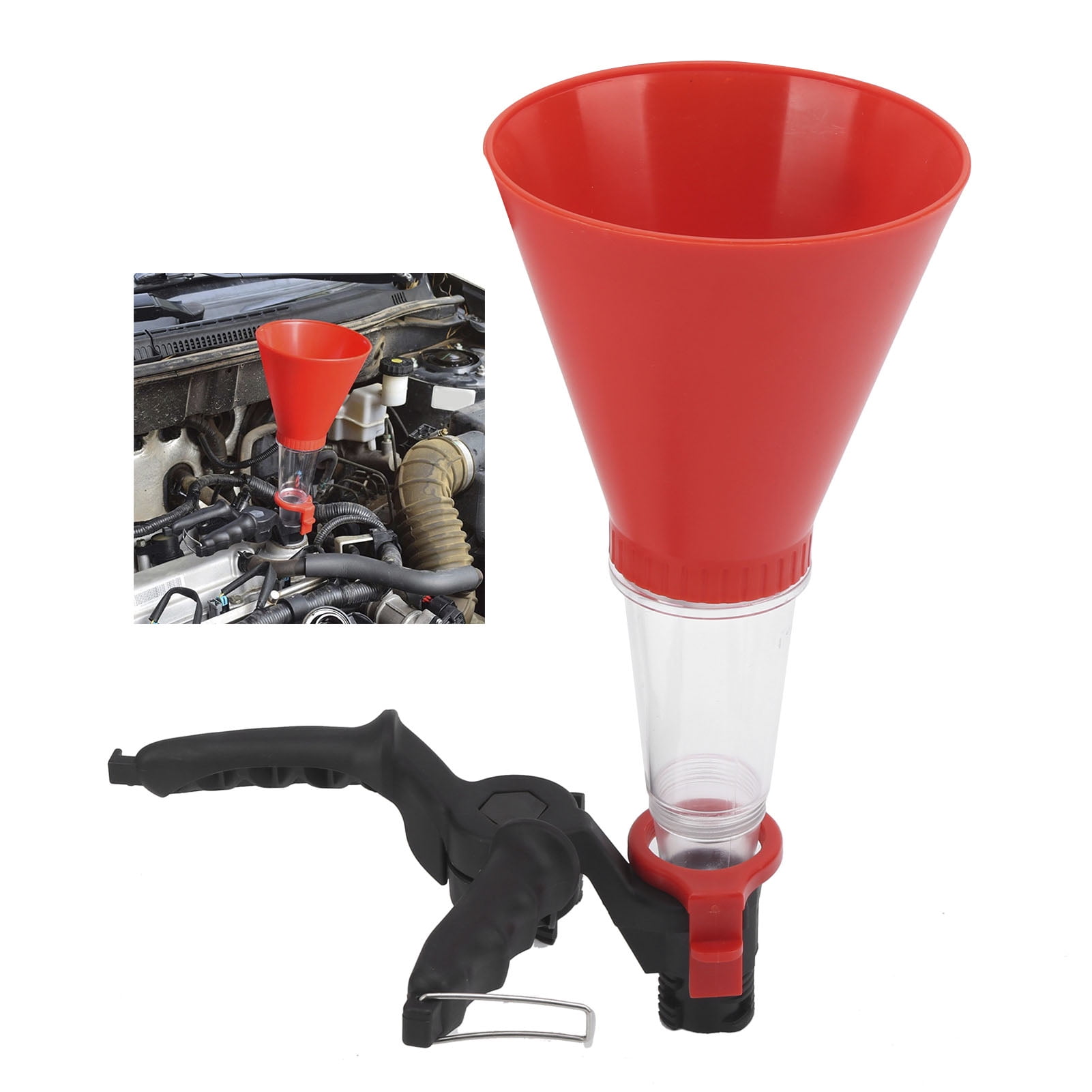 Fuel Funnel Kit, Engine Oil Funnel Kit Thickened Large Diameter Funnel