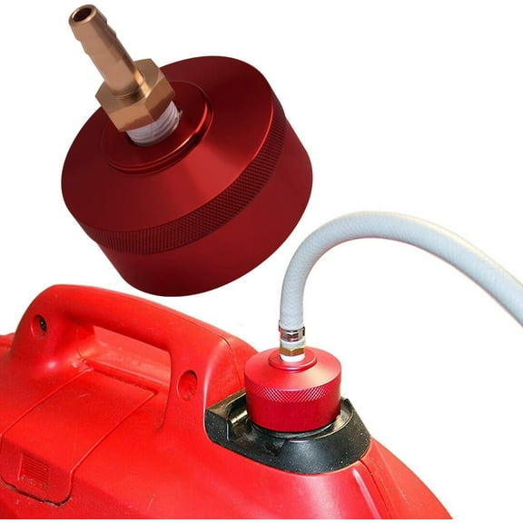 Fuel Gas Cap with Brass Hose for Honda EU2200i EU1000i EU2000i EU3000i Handi, Champion 2000watt, Westinghouse 2200watt WH2200iXLT Generators, Upgrade Extended Run (Red)