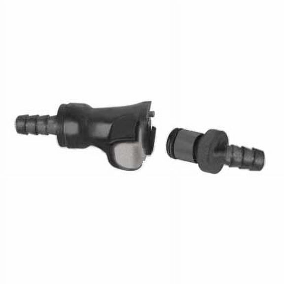 Fuel Gas Line Quick Connect Disconnect 5/16 Motorcycle Atv Dual Shut Off Black