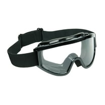 Fuel Helmets Adult MX ATV off-road Riding Goggles for Motorcycle Scooter - Black with Clear Lens
