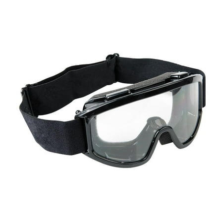 Fuel Helmets Youth Kids, Premium Riding Goggles, Single Clear Lens with Black Frame, MX, ATV, Dirt Bike, Off-Road Riding