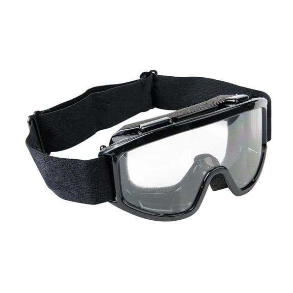 Fuel Helmets Youth Kids, Premium Riding Goggles, Single Clear Lens with Black Frame, MX, ATV, Dirt Bike, Off-Road Riding