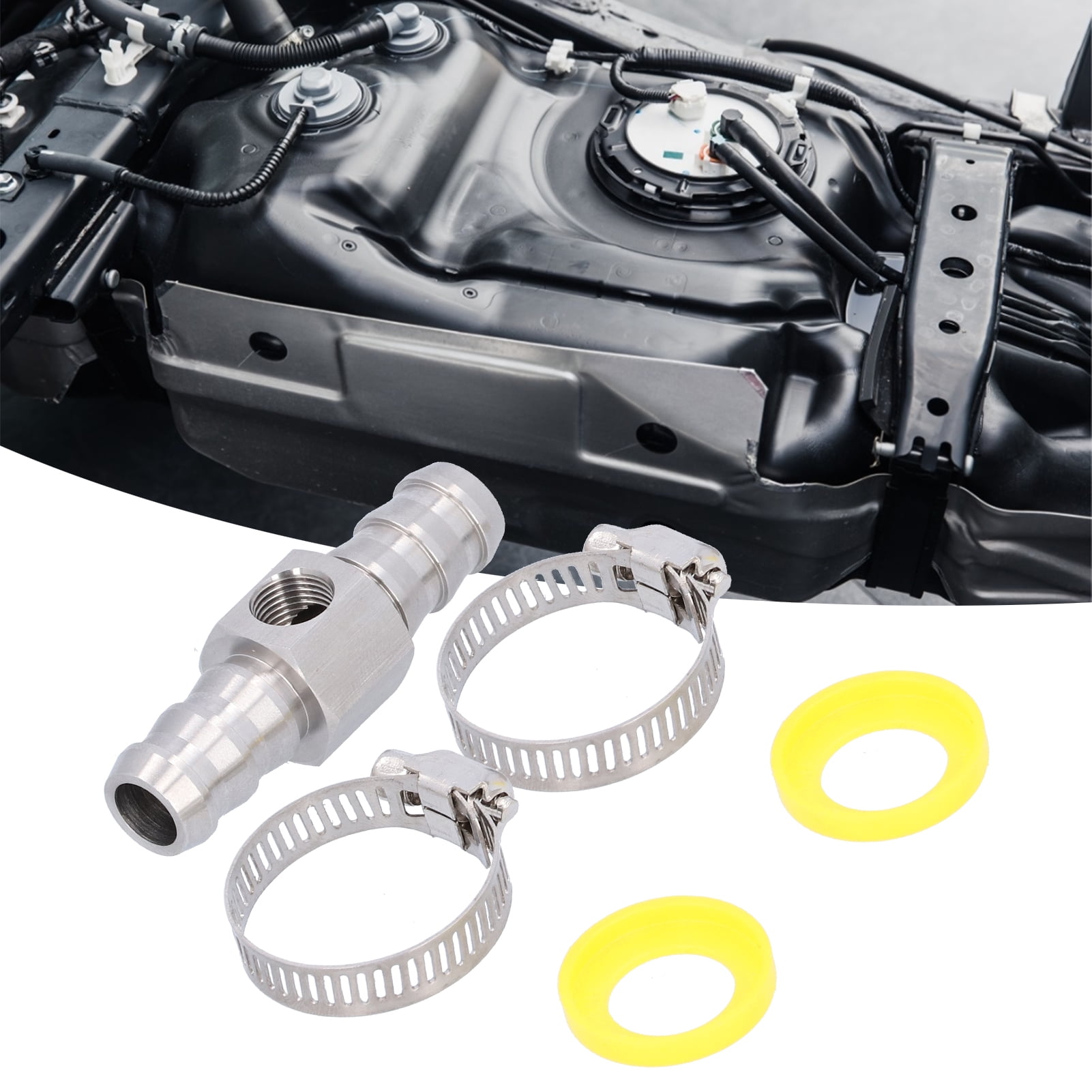 Fuel Hose Adapter, Easy Installation 1/2in Stainless Steel Fuel Hose T