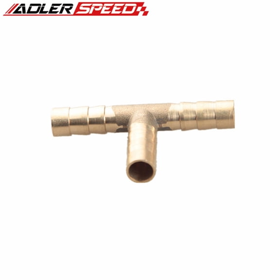 Fuel Hose Joiner Adapter Fitting, Brass Tee, 3 Way, 8mm