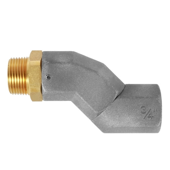 Fuel Hose Swivel 3/4 Inch NPT 360 Rotating Fuel Transfer Hose Swivel Zinc Alloy Fuel Hose Swivel Fitting Rustproof Fuel Injection Nozzles Swivel for Transfer Diesel Gasoline Kerosene
