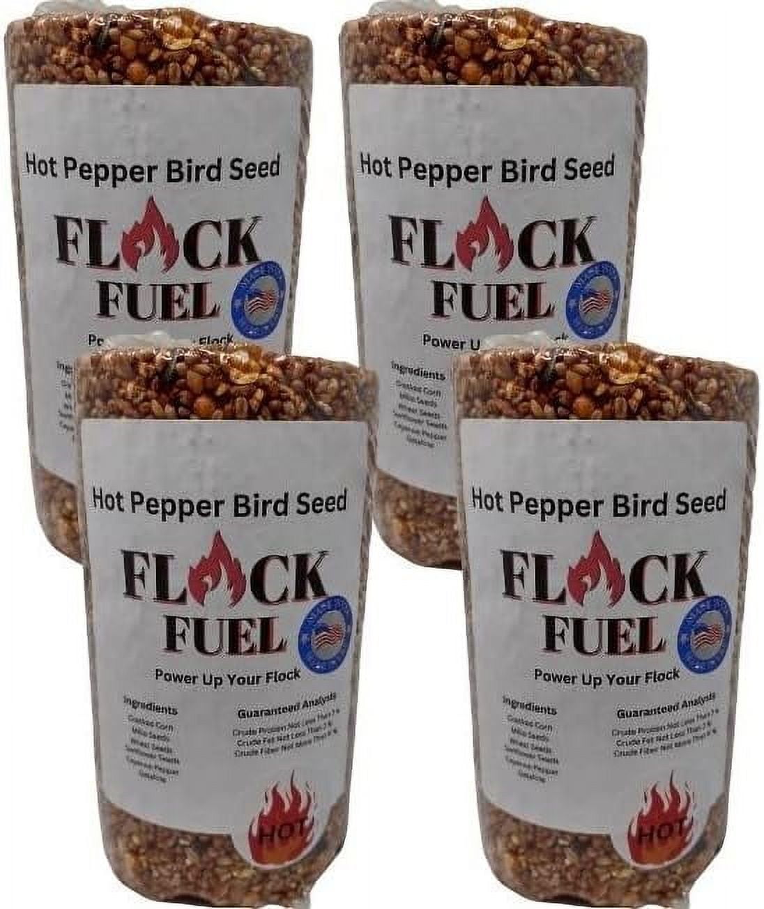 Fuel Hot Pepper Wild Bird Seed Cylinders with Hole (4)