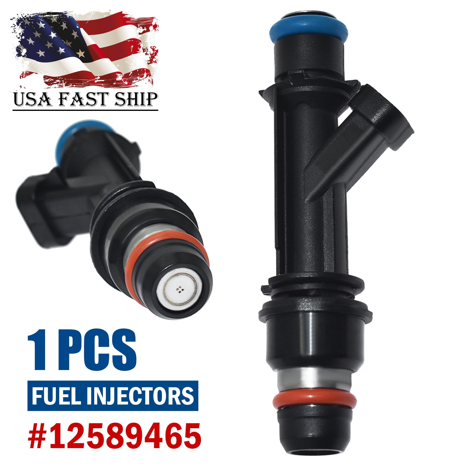 Fuel Injector #12589465 For Isuzu i-370 Hummer H3 GMC Canyon 12586684 12569573