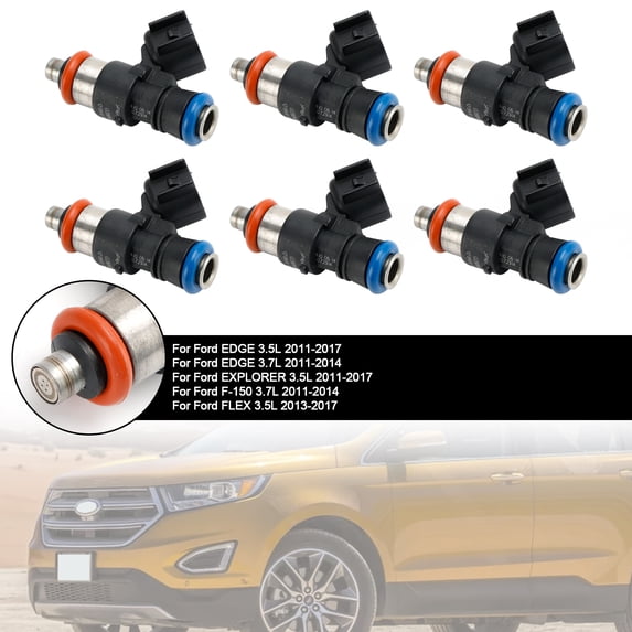 Fuel Injector 6PCS 0280158191 For Ford Explorer Taurus Edge Flex 3.5L 2011-2017