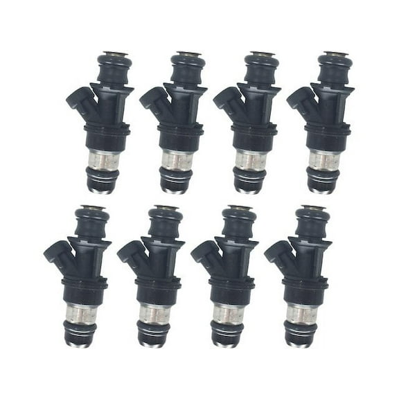 Fuel Injector Kit - 8 Piece - Compatible with 2001 - 2006 Chevy Silverado 1500 4.8L 5.3L 6.0L V8 2002 2003 2004 2005