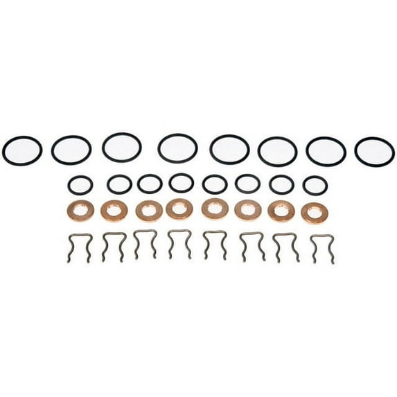 Fuel Injector O-Ring - Compatible with 2004 - 2010 Chevy Silverado 2500 HD 2005 2006 2007 2008 2009