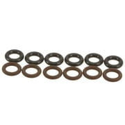 Fuel Injector O-Ring Kit - Compatible with 1985 - 2021 Ford Mustang 1986 1987 1988 1989 1990 1991 1992 1993 1994 1995 1996 1997 1998 1999 2000 2001 2002 2003 2004 2005 2006 2007 2008 2009 2010