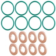 Fuel Injector O-Ring Seal with Gasket Compatible with Chevy Express Silverado Cadillac Escalade Savana Sierra 2004-2010 Duramax LLY LBZ LMM Replace# 97327722 94013303