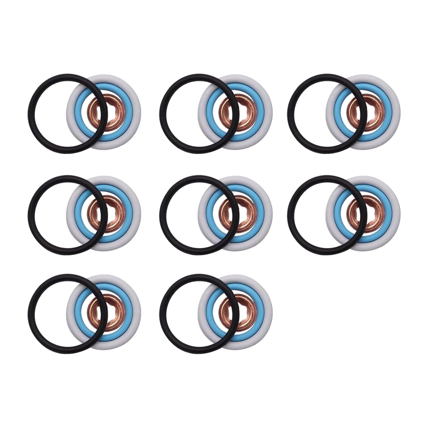 Fuel Injector O-Ring Seal Kits Compatible with Ford Powerstroke 6.0L 4 ...