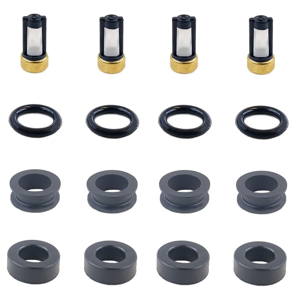 Kit De Reparación Para Inyectores De Combustible Yamaha Fuera Borda 115HP - Incluye Juntas Tóricas, Filtros Y Arandelas