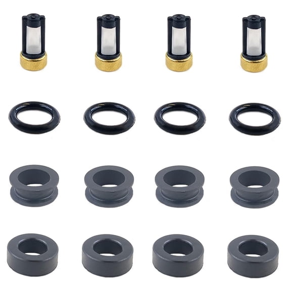 Fuel Injector Service Repair Kit For -Nissan- SR20DET GTiR Top Feed Set SR20 N14 Filters O-Rings