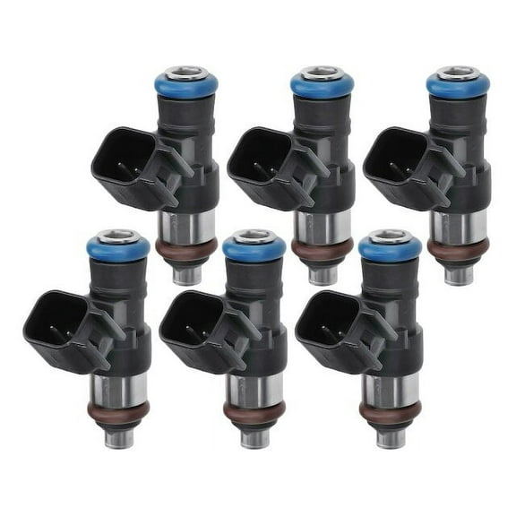 Fuel Injector Set 6 - Compatible with 2013 - 2019 Ford Police Interceptor Utility Base 3.7L V6 - Autopart Premium
