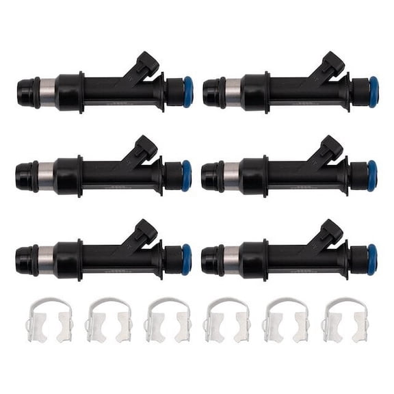 Fuel Injector Set 6 Piece - Compatible with 2000 - 2003 Chevy Malibu 2001 2002