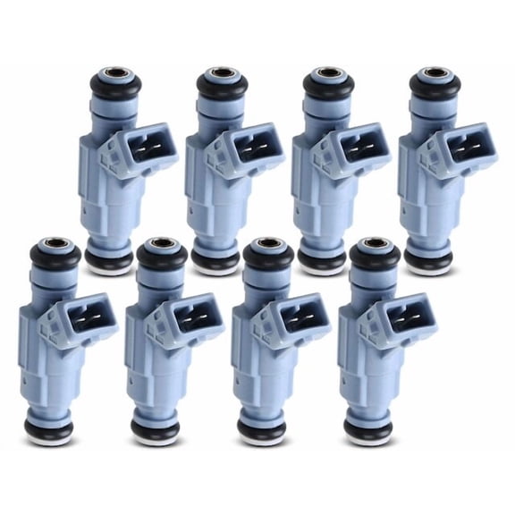 Fuel Injector Set 8 - Compatible with 2003 - 2008 Mercedes-Benz SL55 AMG 5.5L V8 - Autopart Premium