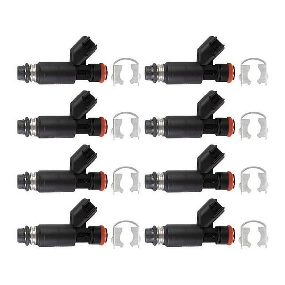 Fuel Injector Set 8 Piece - Compatible with 2002 - 2006 Chevy Tahoe 5.3L V8 FLEX 2003 2004 2005