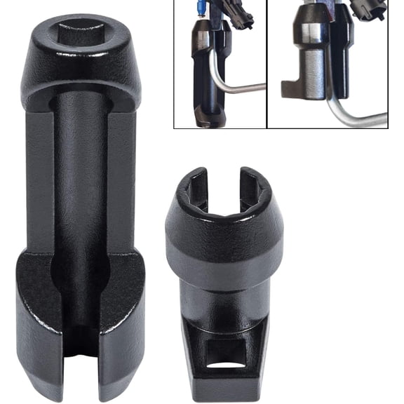 Fuel Injector Socket Set 17 mm 12 point Injector Line Removal Tool Alternative to Sl11400 fits for Ford Power Stroke 6.7L Diesel