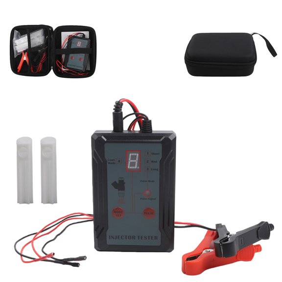 Fuel Injector Tester And Cleaner Kit With 8 Pulse Modes Dual Channel 12V 5V,For EFI GDI Injectors Includes 2 Adapters