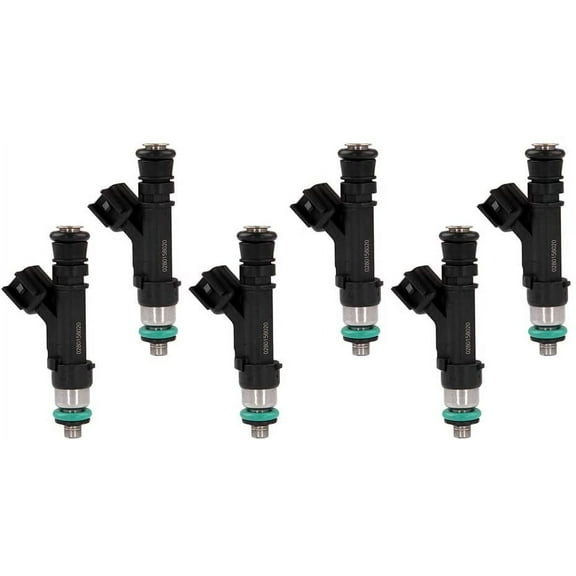 Fuel Injectors 6pcs  High Performance 4 Hole Fuel Injector 0280158020 Fit for Dodge Dakota/Durango/Nitro/Ram 1500,Jeep Commander/Grand Cherokee/Liberty,Mitsubishi Raider,Ram 1500