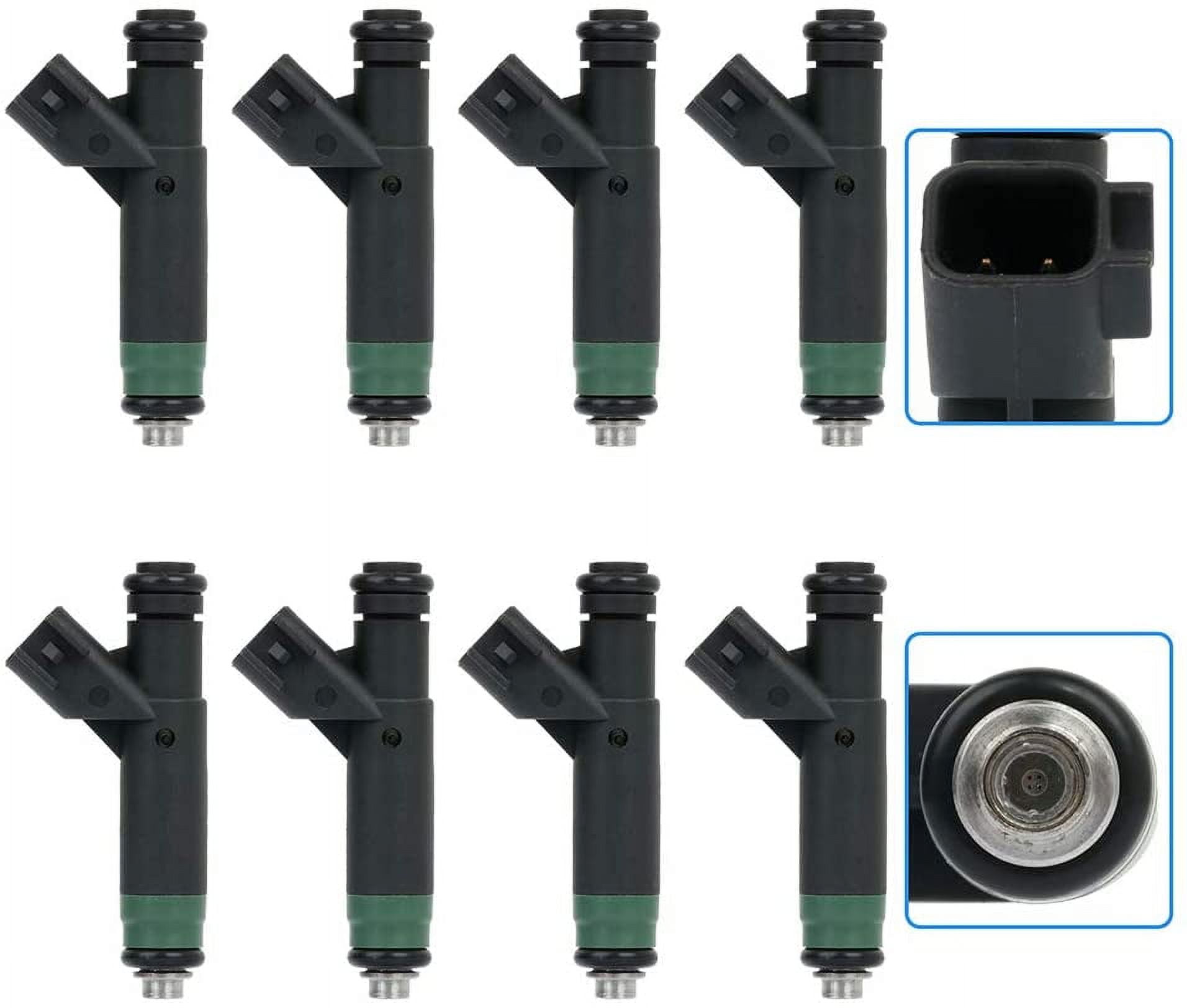 Fuel Injectors ECCPP 4 Holes Fuel Injector Kit 4L3E-9F593-B4C fit for 2004-2009 for Ford E-150 04-05 for E-150 Club Wagon/Explorer 03-09 for E-250 04-08 for F-150 8 pcs