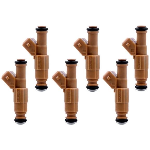 Fuel Injectors ECCPP 6pcs High Performance Yellow 4 Hole Fuel Injector Kit 0280155700 fit for 1989-1998 Jeep Cherokee 1987-1992 Jeep Comanche 1993-1998 Jeep Grand Cherokee 1991-1998 Jeep Wrangler 4.0L