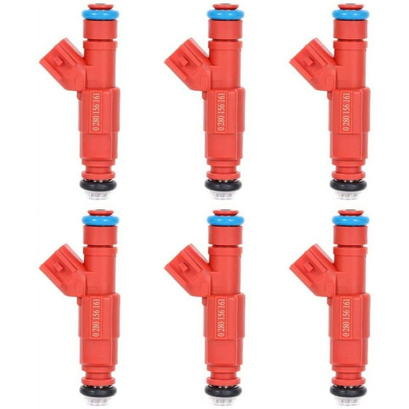 Fuel Injectors ECCPP6pc 12Hole Fuel Injector Kit 0280156161 fit for Dodge Dakota/for Ram 1500 Van/for Ram 2500 Van for Ford for Escape/for Mustang/Windstar for Jeep for Cherokee/Grand for Cherokee