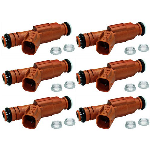 Fuel Injectors Gas Set of 6 for Ram Van Truck Dodge 2500 3500 Durango Dakota