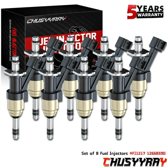 Fuel Injectors Set 2014-17 For Chevrolet Silverado 1500 GMC Sierra 1500 5.3L V8